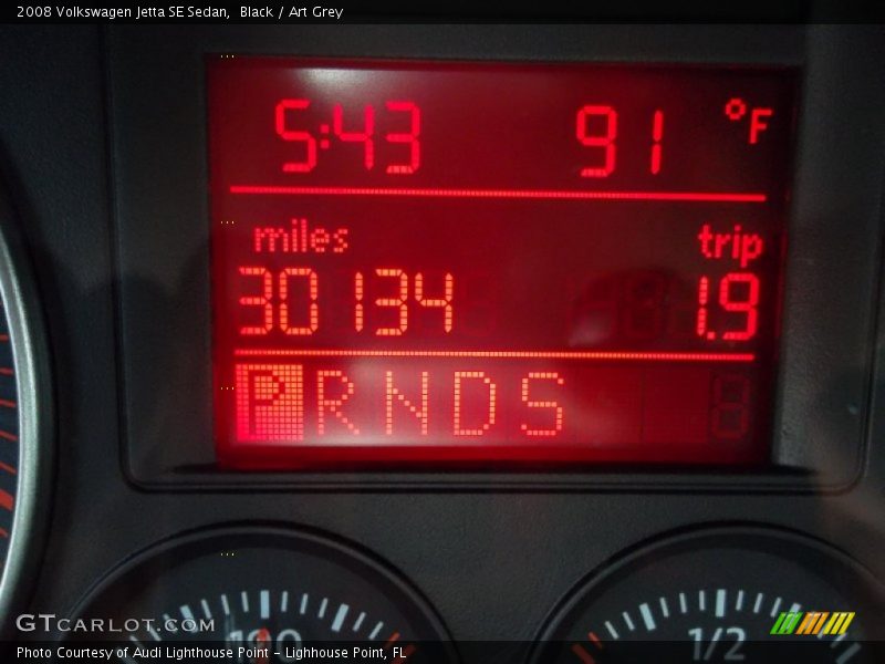 Black / Art Grey 2008 Volkswagen Jetta SE Sedan