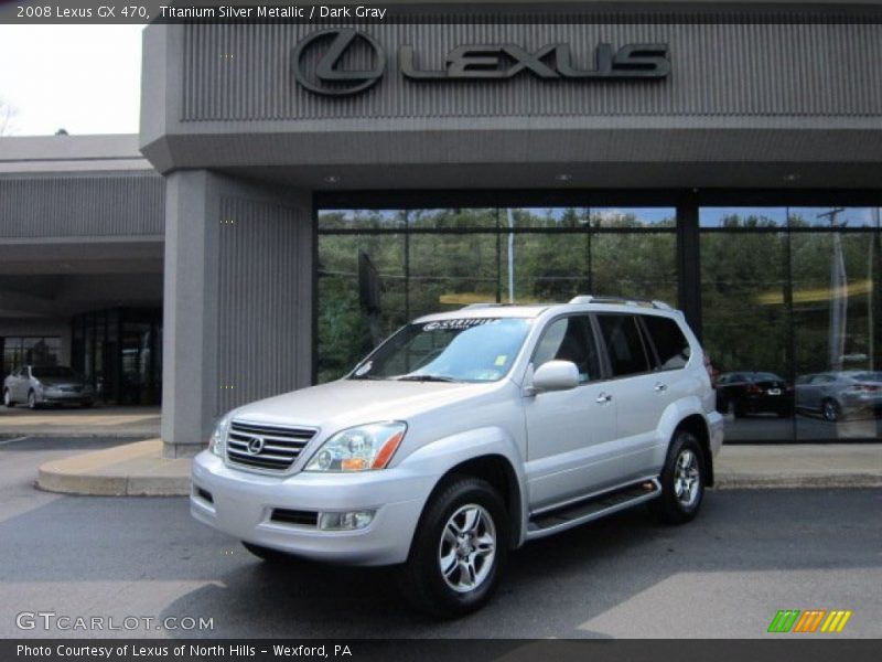 Titanium Silver Metallic / Dark Gray 2008 Lexus GX 470
