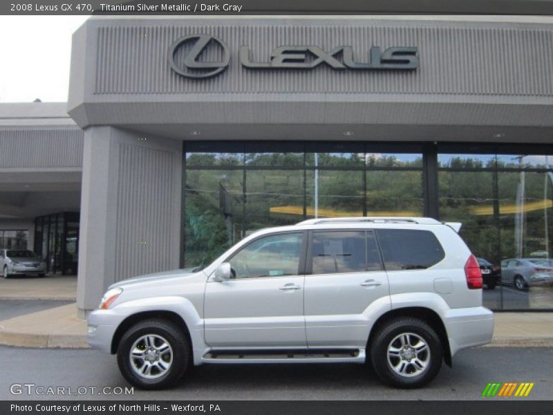 Titanium Silver Metallic / Dark Gray 2008 Lexus GX 470