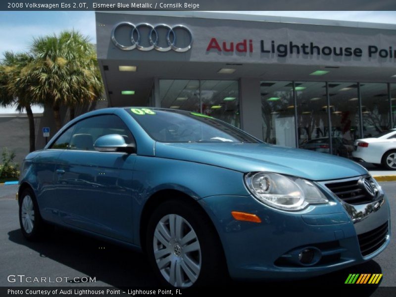 Eismeer Blue Metallic / Cornsilk Beige 2008 Volkswagen Eos 2.0T