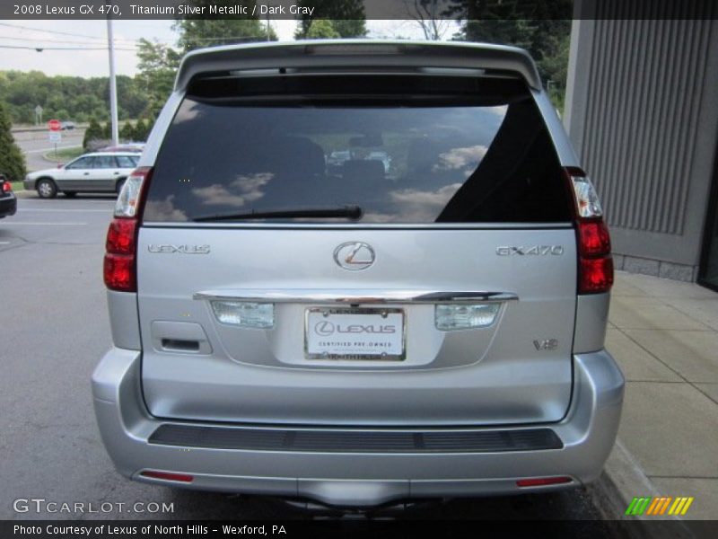 Titanium Silver Metallic / Dark Gray 2008 Lexus GX 470