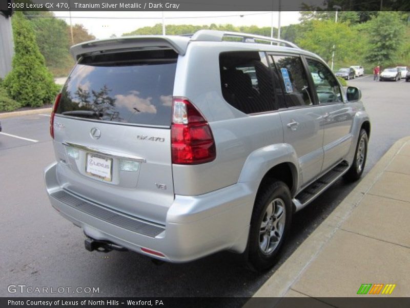 Titanium Silver Metallic / Dark Gray 2008 Lexus GX 470