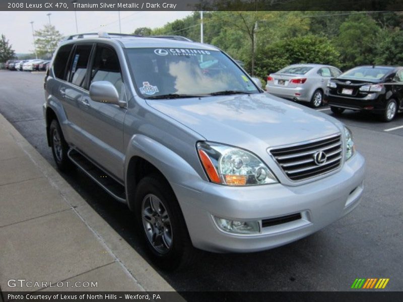 Titanium Silver Metallic / Dark Gray 2008 Lexus GX 470