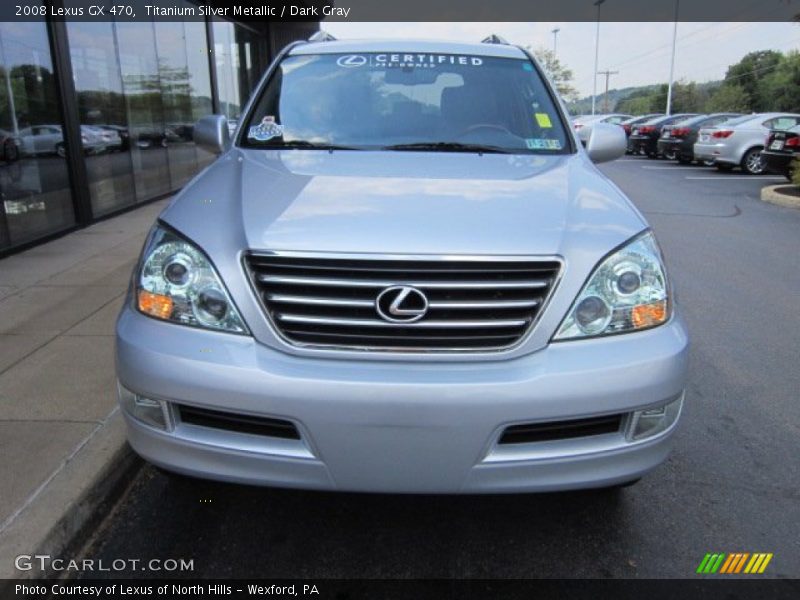 Titanium Silver Metallic / Dark Gray 2008 Lexus GX 470