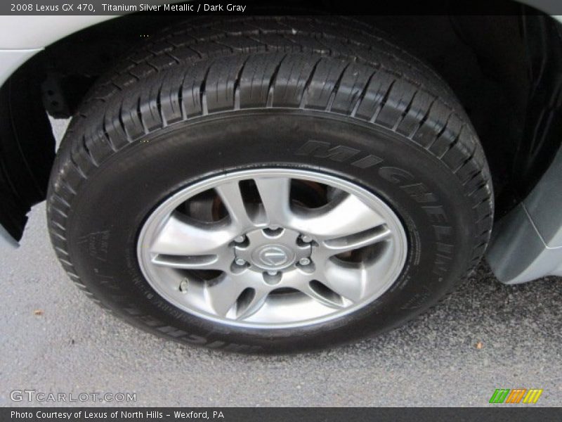 Titanium Silver Metallic / Dark Gray 2008 Lexus GX 470