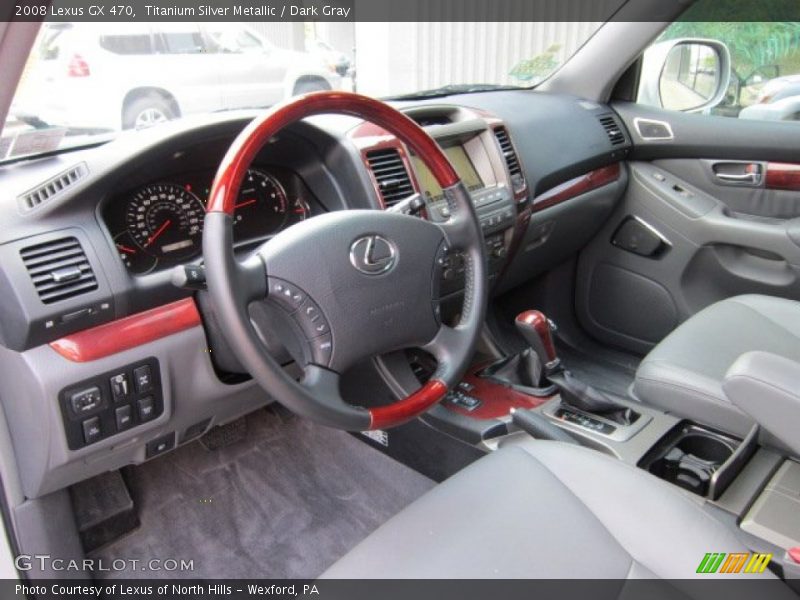 Titanium Silver Metallic / Dark Gray 2008 Lexus GX 470