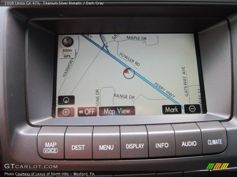 Titanium Silver Metallic / Dark Gray 2008 Lexus GX 470