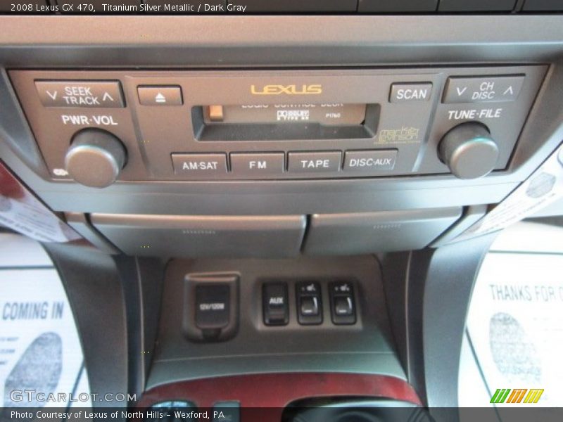 Titanium Silver Metallic / Dark Gray 2008 Lexus GX 470