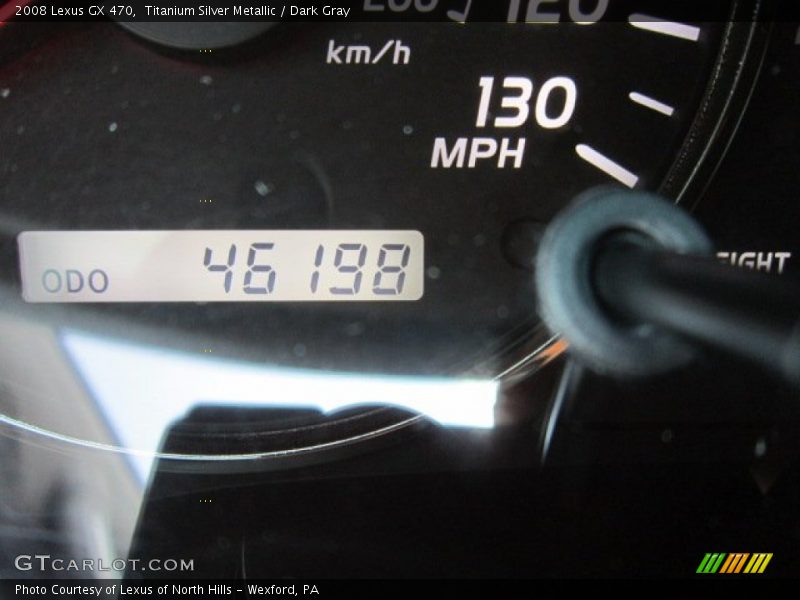 Titanium Silver Metallic / Dark Gray 2008 Lexus GX 470