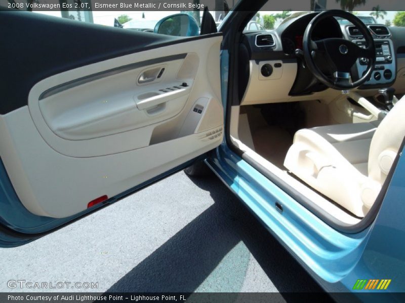 Eismeer Blue Metallic / Cornsilk Beige 2008 Volkswagen Eos 2.0T