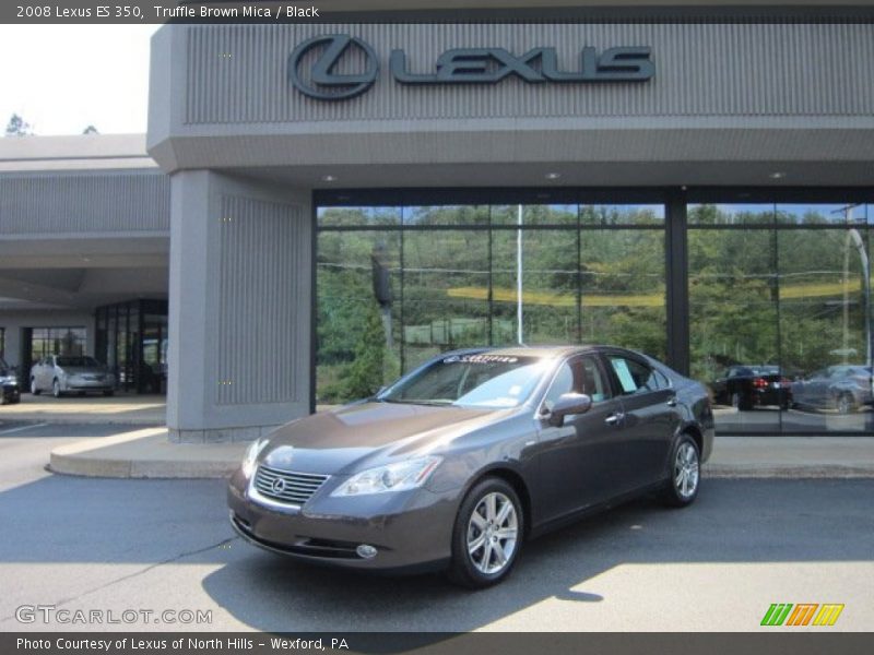 Truffle Brown Mica / Black 2008 Lexus ES 350