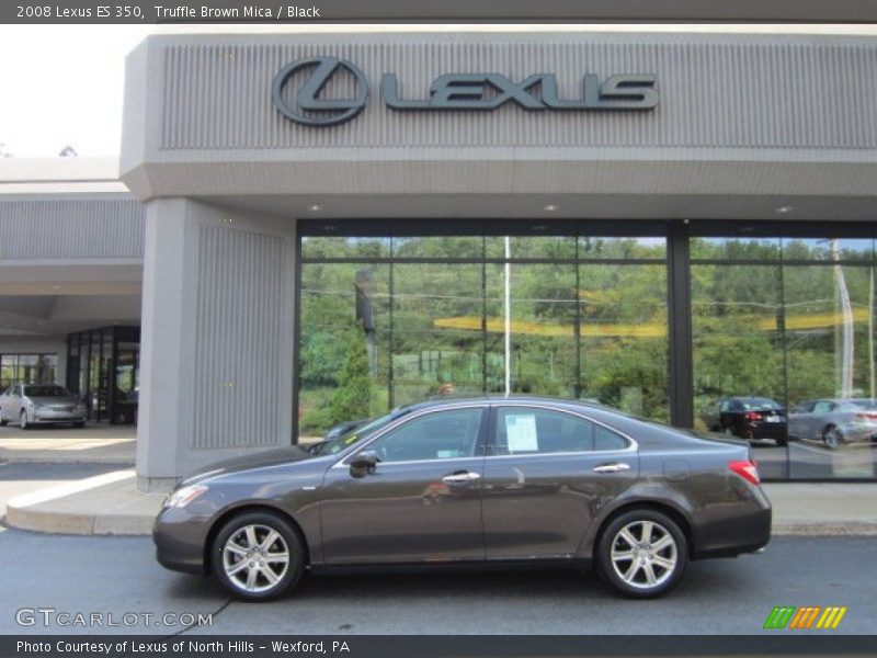 Truffle Brown Mica / Black 2008 Lexus ES 350