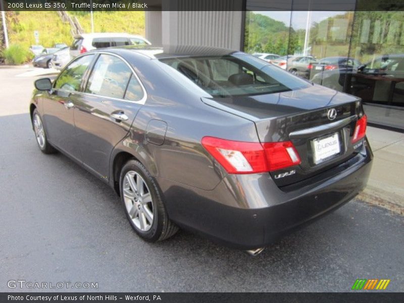 Truffle Brown Mica / Black 2008 Lexus ES 350