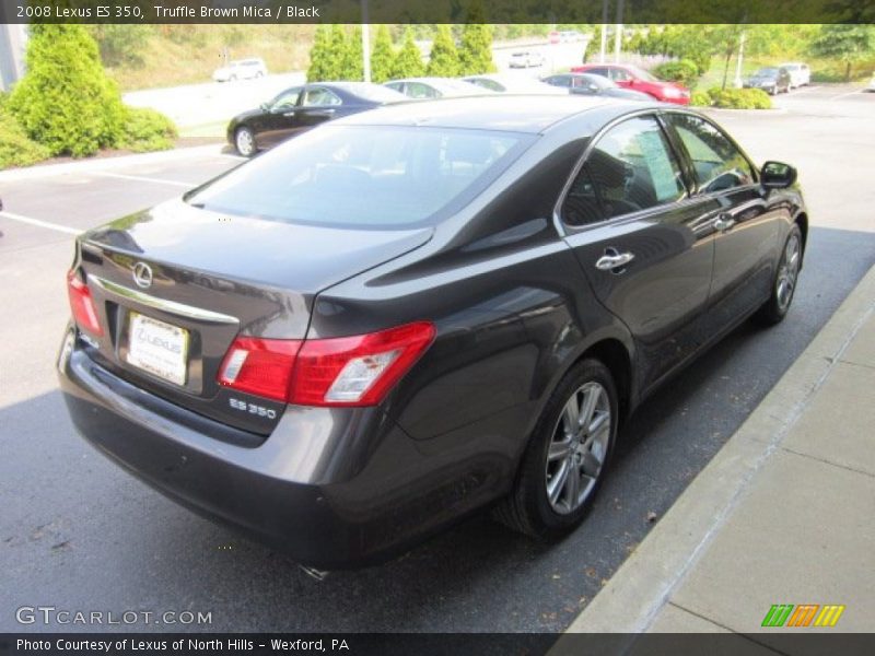 Truffle Brown Mica / Black 2008 Lexus ES 350