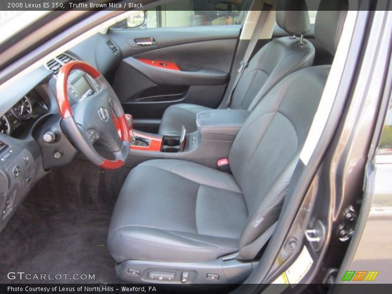 Truffle Brown Mica / Black 2008 Lexus ES 350