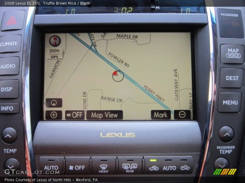 Truffle Brown Mica / Black 2008 Lexus ES 350