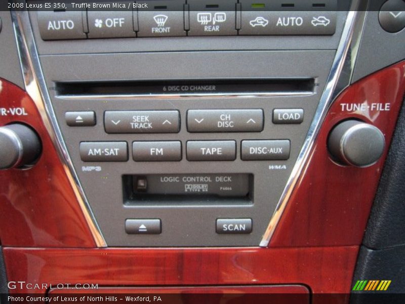 Truffle Brown Mica / Black 2008 Lexus ES 350