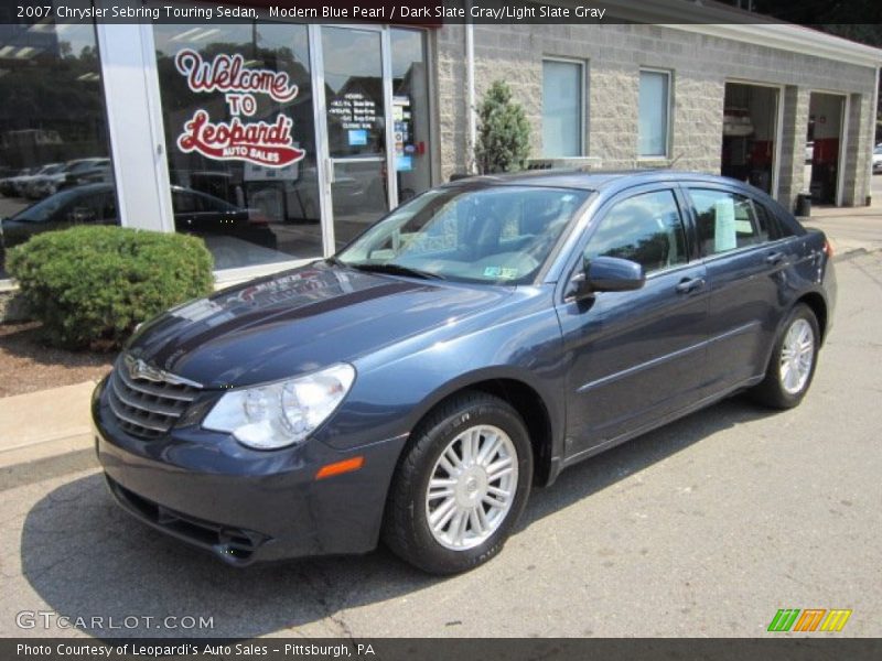 Modern Blue Pearl / Dark Slate Gray/Light Slate Gray 2007 Chrysler Sebring Touring Sedan