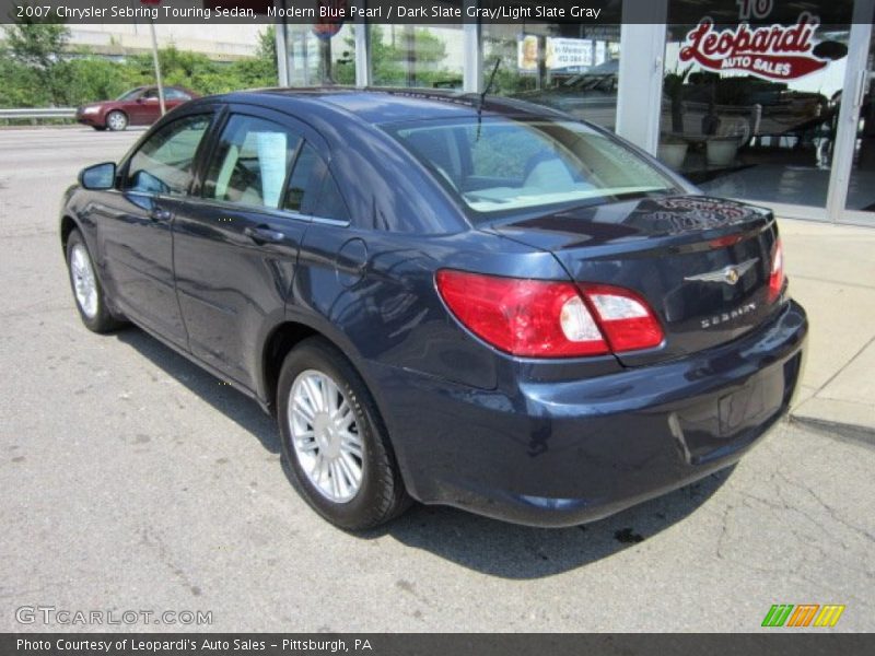 Modern Blue Pearl / Dark Slate Gray/Light Slate Gray 2007 Chrysler Sebring Touring Sedan