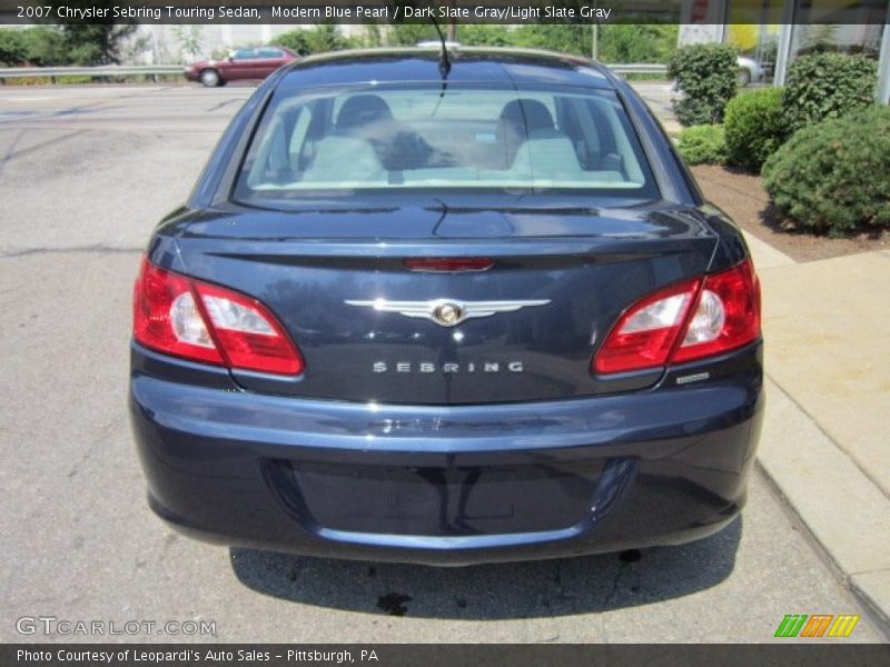 Modern Blue Pearl / Dark Slate Gray/Light Slate Gray 2007 Chrysler Sebring Touring Sedan