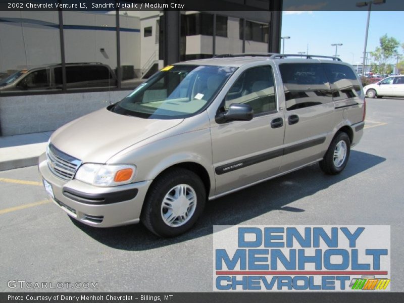 Sandrift Metallic / Medium Gray 2002 Chevrolet Venture LS