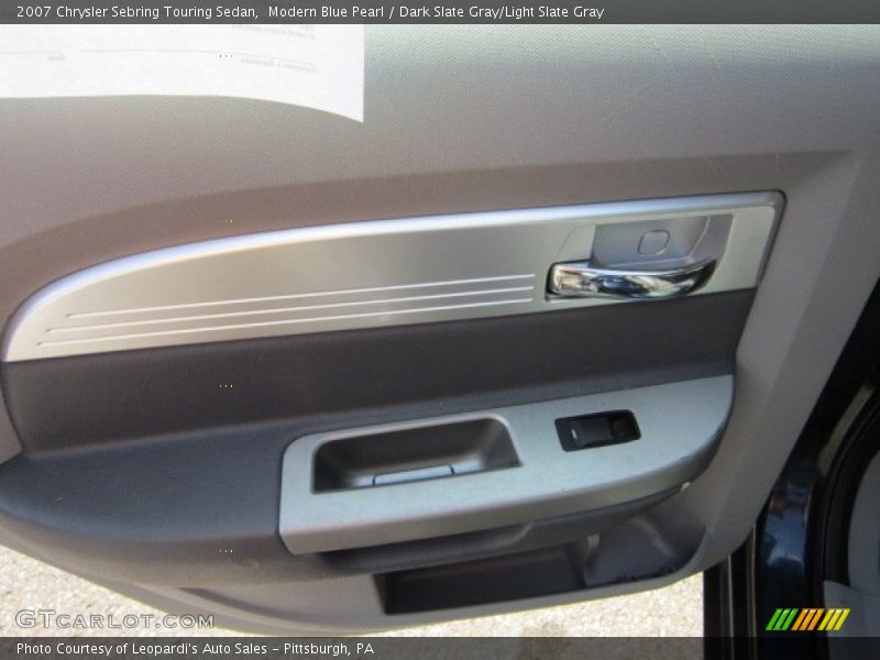 Modern Blue Pearl / Dark Slate Gray/Light Slate Gray 2007 Chrysler Sebring Touring Sedan