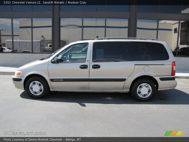Sandrift Metallic / Medium Gray 2002 Chevrolet Venture LS