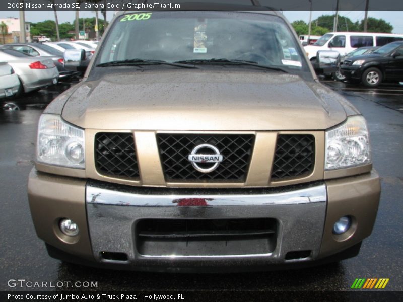 Sahara Gold / Graphite/Titanium 2005 Nissan Armada SE
