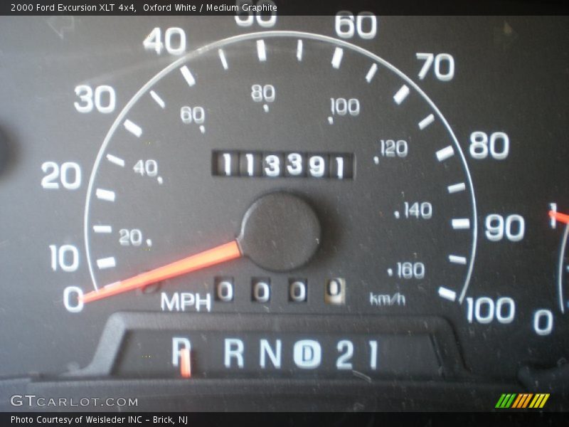Oxford White / Medium Graphite 2000 Ford Excursion XLT 4x4