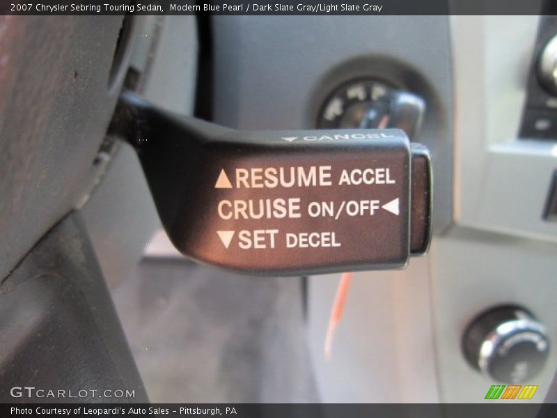 Modern Blue Pearl / Dark Slate Gray/Light Slate Gray 2007 Chrysler Sebring Touring Sedan