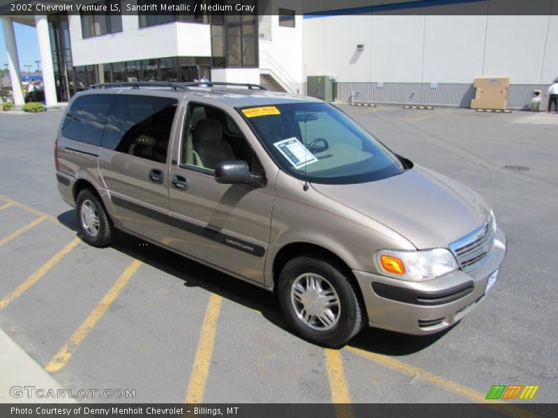 Sandrift Metallic / Medium Gray 2002 Chevrolet Venture LS