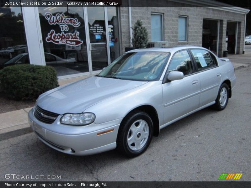 Galaxy Silver Metallic / Gray 2001 Chevrolet Malibu LS Sedan