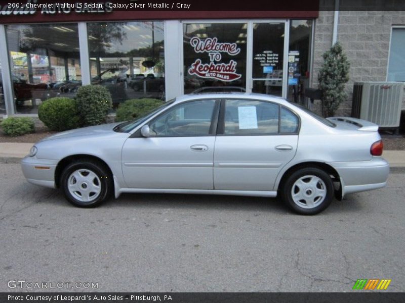 Galaxy Silver Metallic / Gray 2001 Chevrolet Malibu LS Sedan