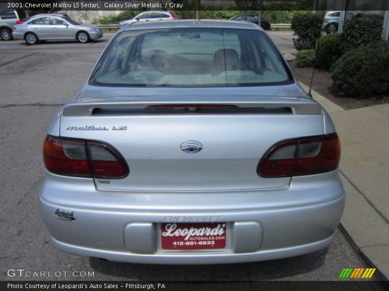 Galaxy Silver Metallic / Gray 2001 Chevrolet Malibu LS Sedan