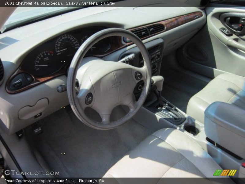 Galaxy Silver Metallic / Gray 2001 Chevrolet Malibu LS Sedan