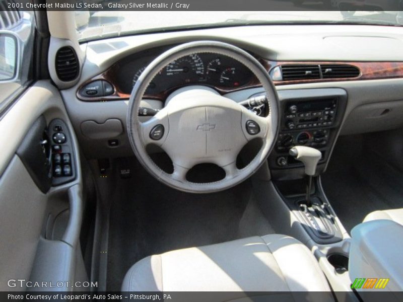 Galaxy Silver Metallic / Gray 2001 Chevrolet Malibu LS Sedan