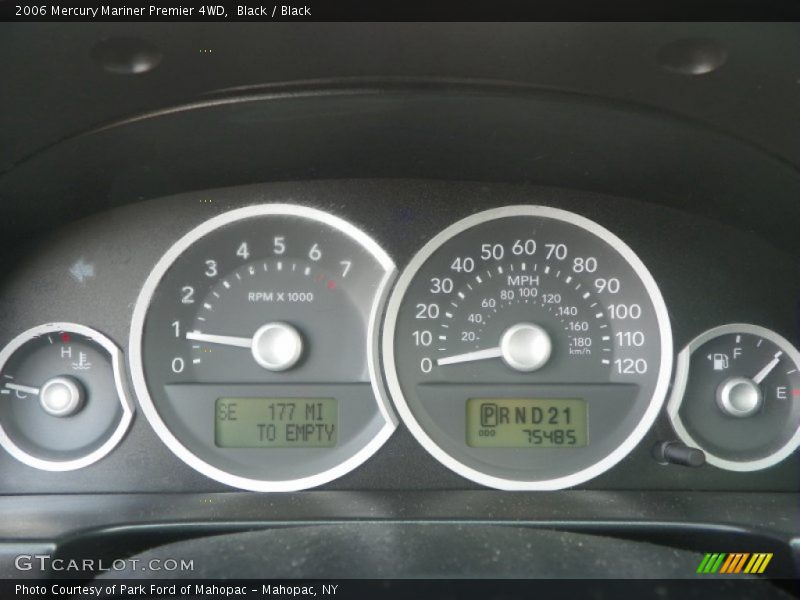 Black / Black 2006 Mercury Mariner Premier 4WD