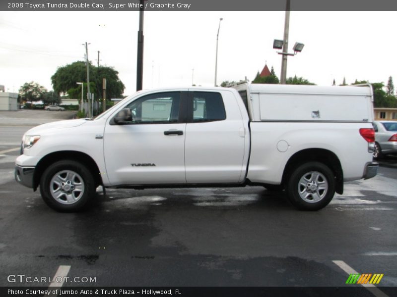 Super White / Graphite Gray 2008 Toyota Tundra Double Cab