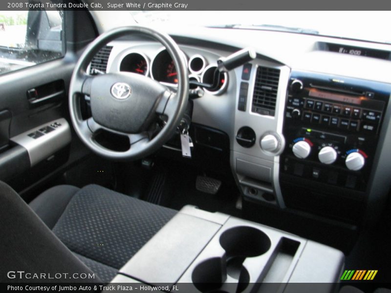 Super White / Graphite Gray 2008 Toyota Tundra Double Cab