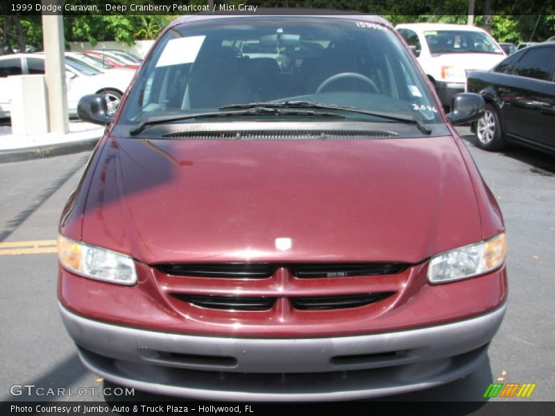 Deep Cranberry Pearlcoat / Mist Gray 1999 Dodge Caravan