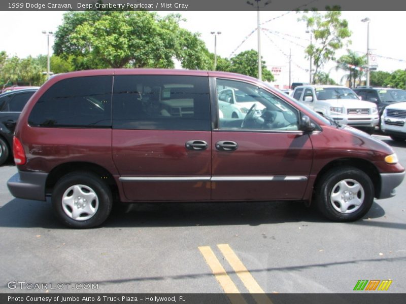 Deep Cranberry Pearlcoat / Mist Gray 1999 Dodge Caravan