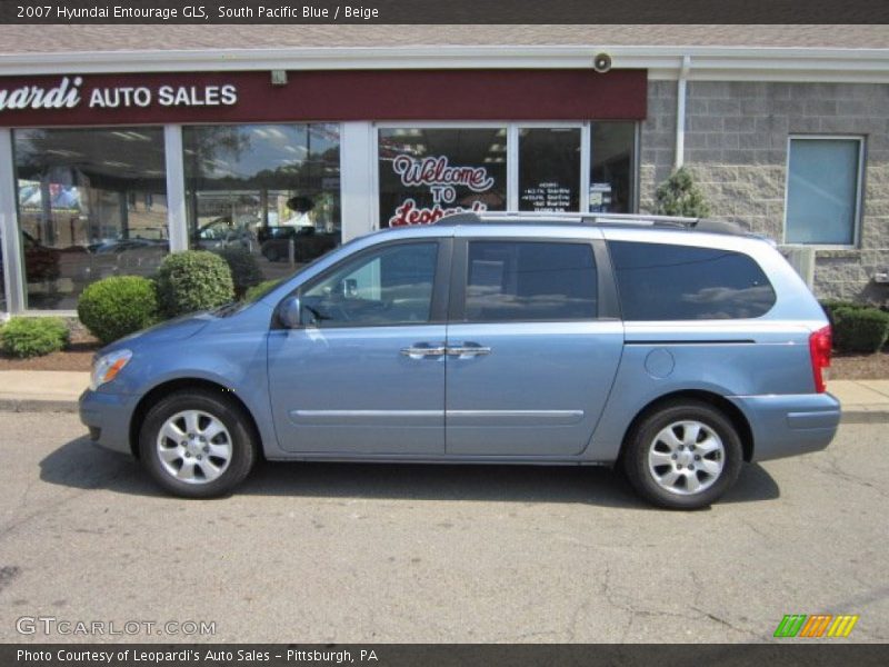 South Pacific Blue / Beige 2007 Hyundai Entourage GLS