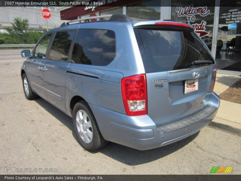 South Pacific Blue / Beige 2007 Hyundai Entourage GLS