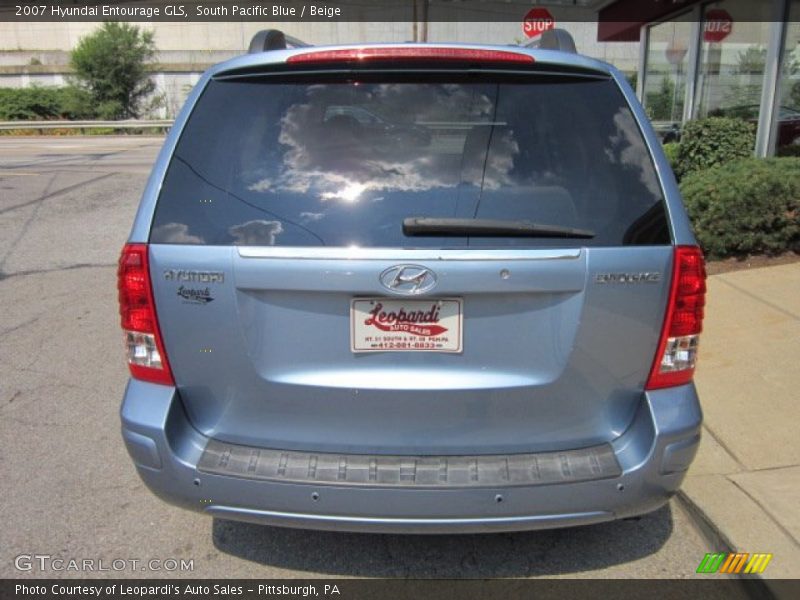 South Pacific Blue / Beige 2007 Hyundai Entourage GLS