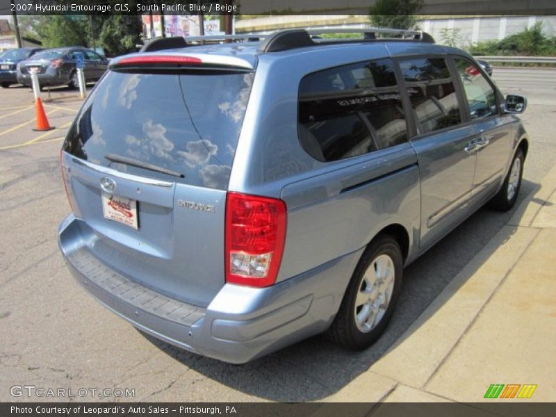 South Pacific Blue / Beige 2007 Hyundai Entourage GLS