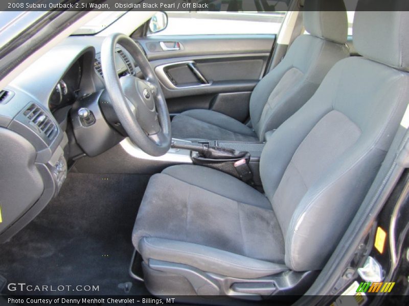 Obsidian Black Pearl / Off Black 2008 Subaru Outback 2.5i Wagon