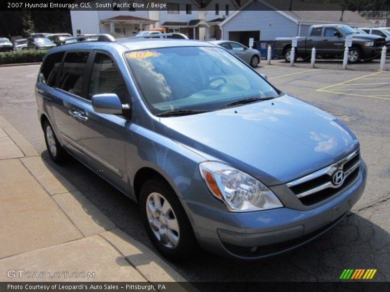 South Pacific Blue / Beige 2007 Hyundai Entourage GLS