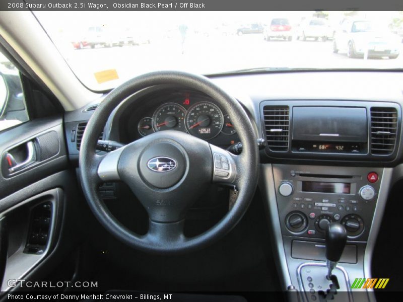 Obsidian Black Pearl / Off Black 2008 Subaru Outback 2.5i Wagon