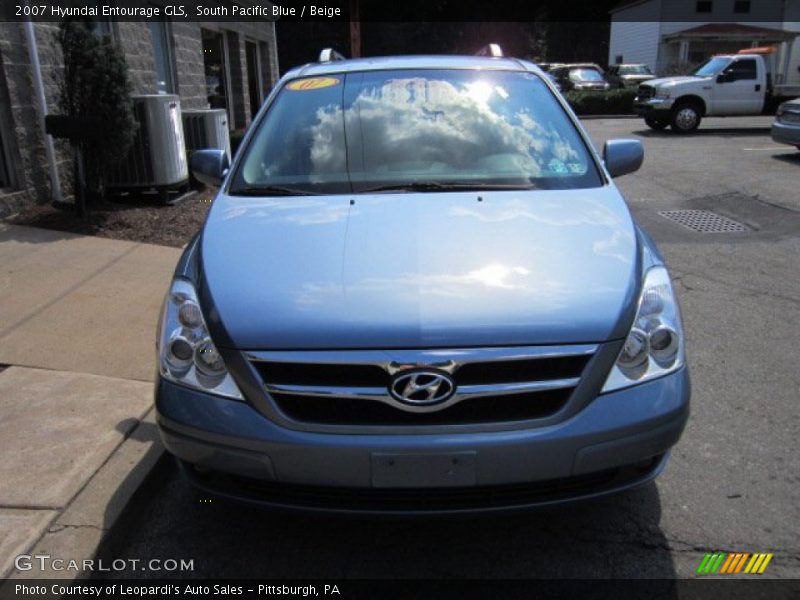 South Pacific Blue / Beige 2007 Hyundai Entourage GLS