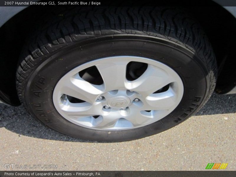 South Pacific Blue / Beige 2007 Hyundai Entourage GLS